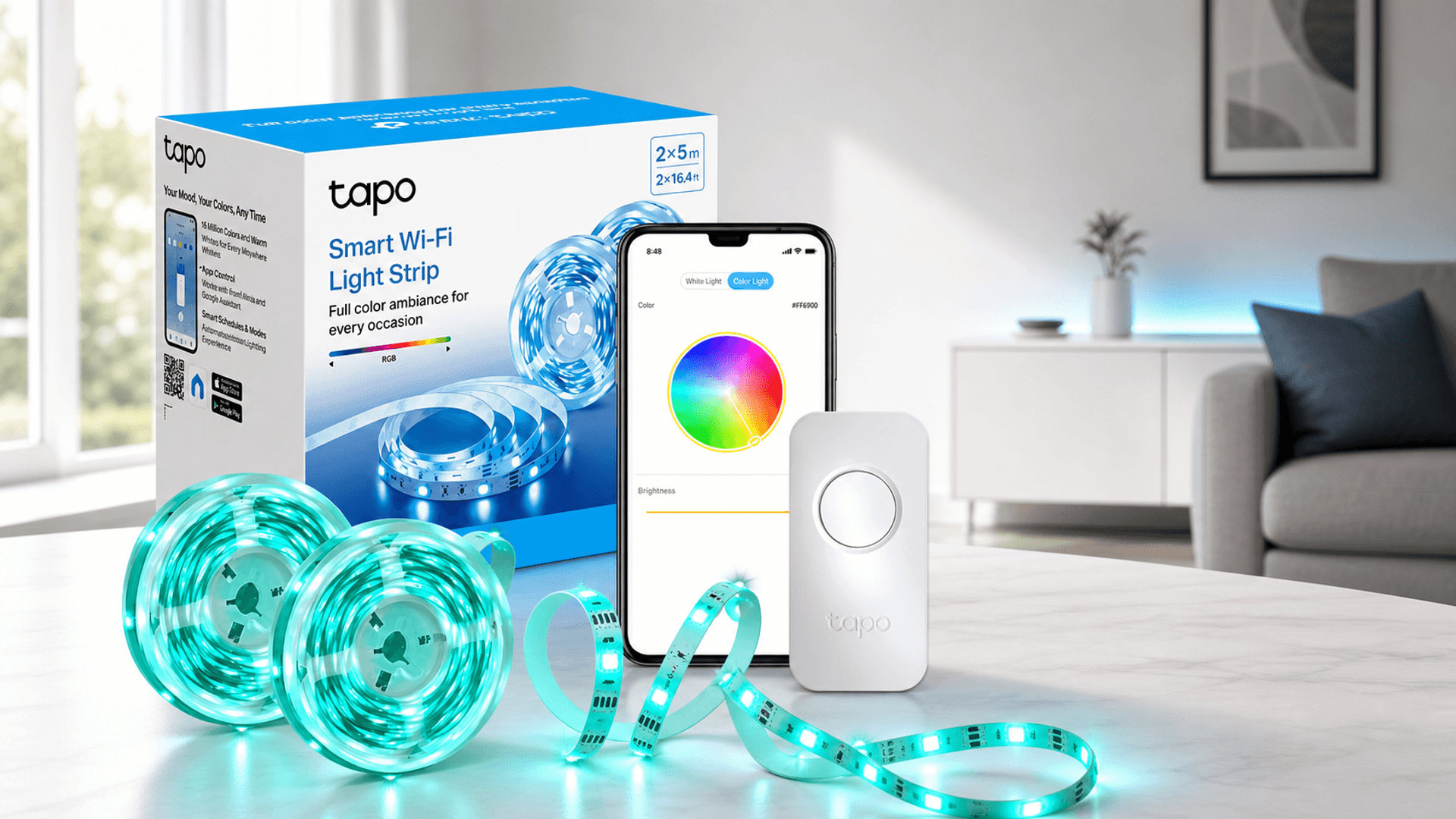 Immagine di La striscia LED smart Tapo L900 cala del 44%: ora costa meno di 28€