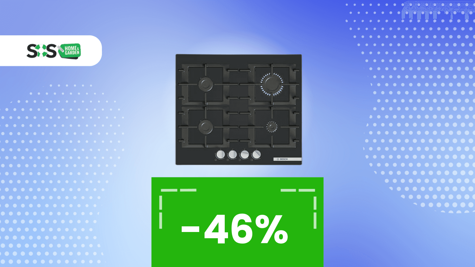 Immagine di Bosch piano cottura a gas: sconto del 46% su un prodotto top