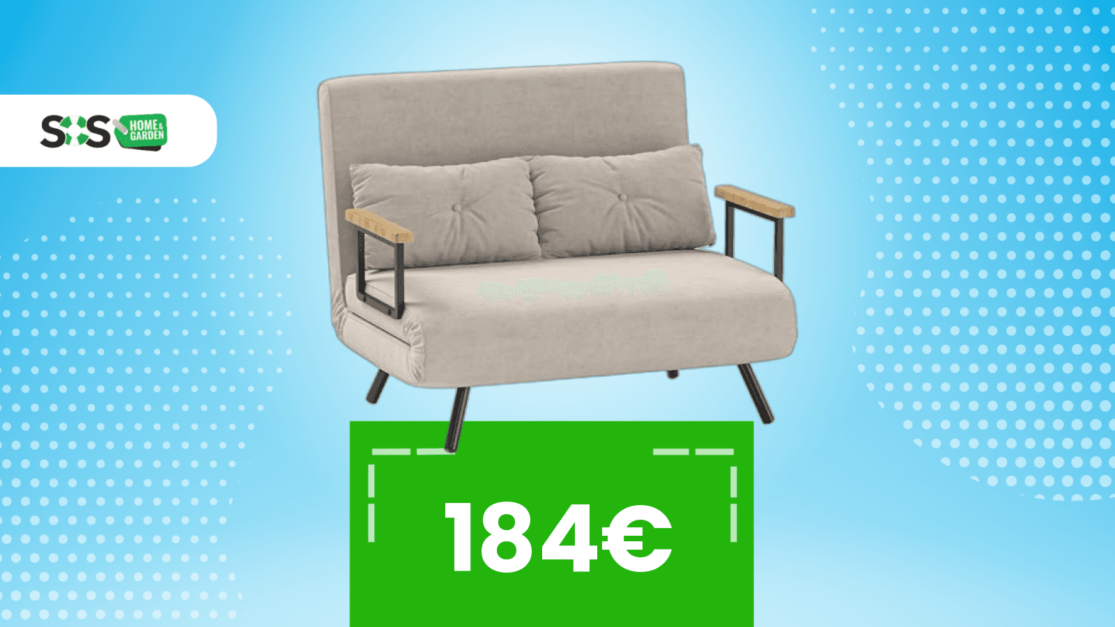 Immagine di Comodo, elegante e in offerta: il divano letto 2 posti che fa per te