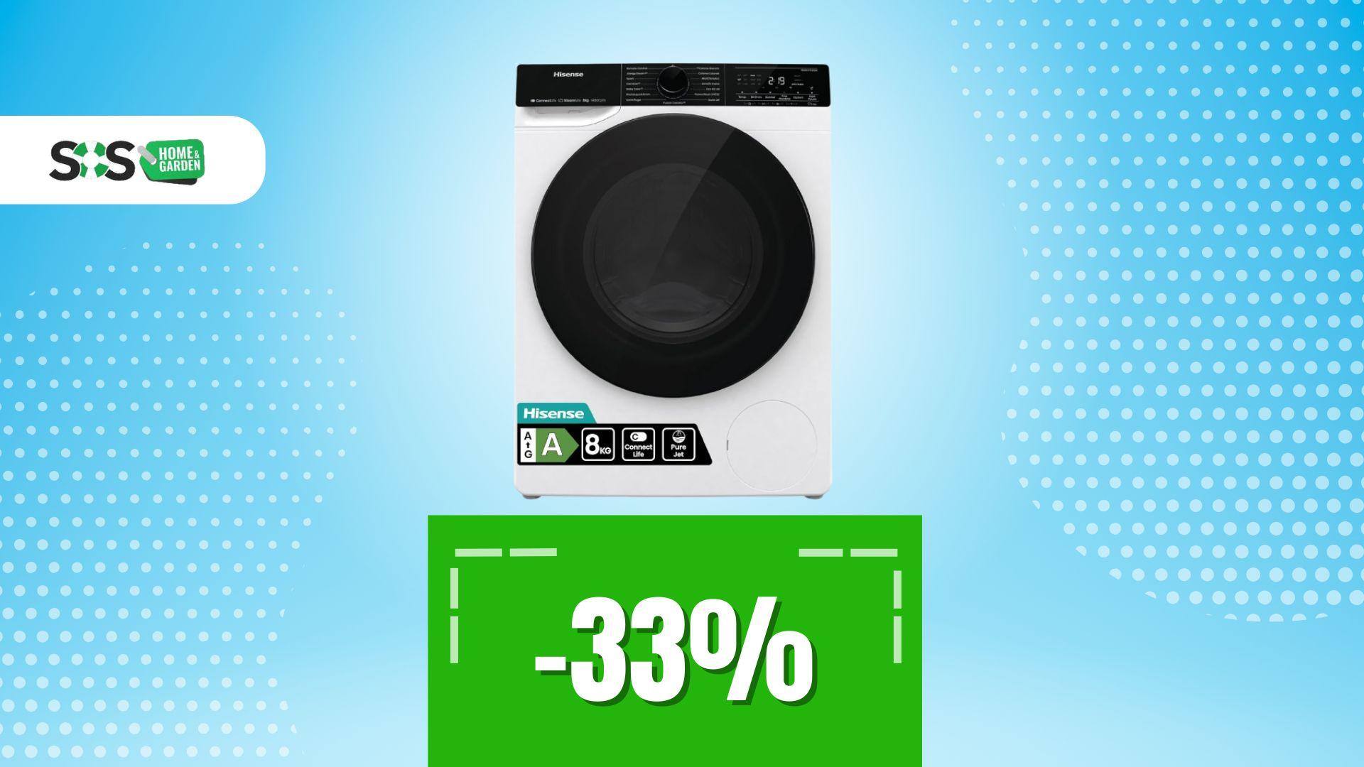 Immagine di La lavatrice slim che convince (e oggi costa il 33% in meno)