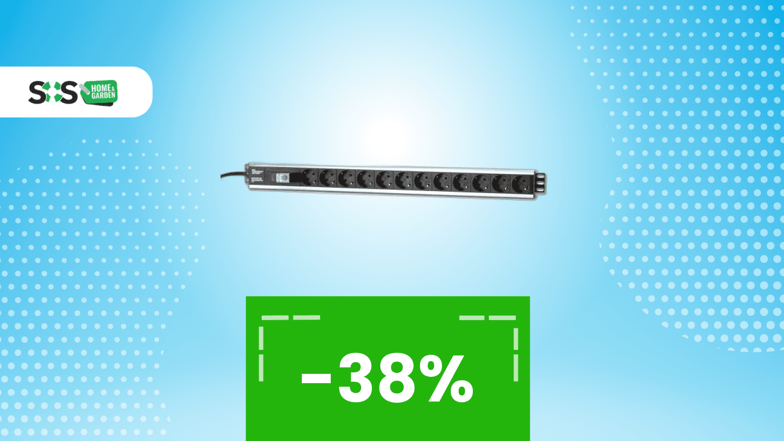 Immagine di Super offerta: multipresa con 12 prese Schuko, collega tutto senza limiti