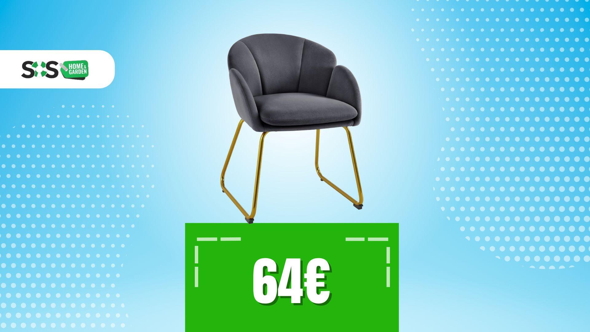 Immagine di Sconto Amazon su questa poltroncina in velluto: da prendere al volo?