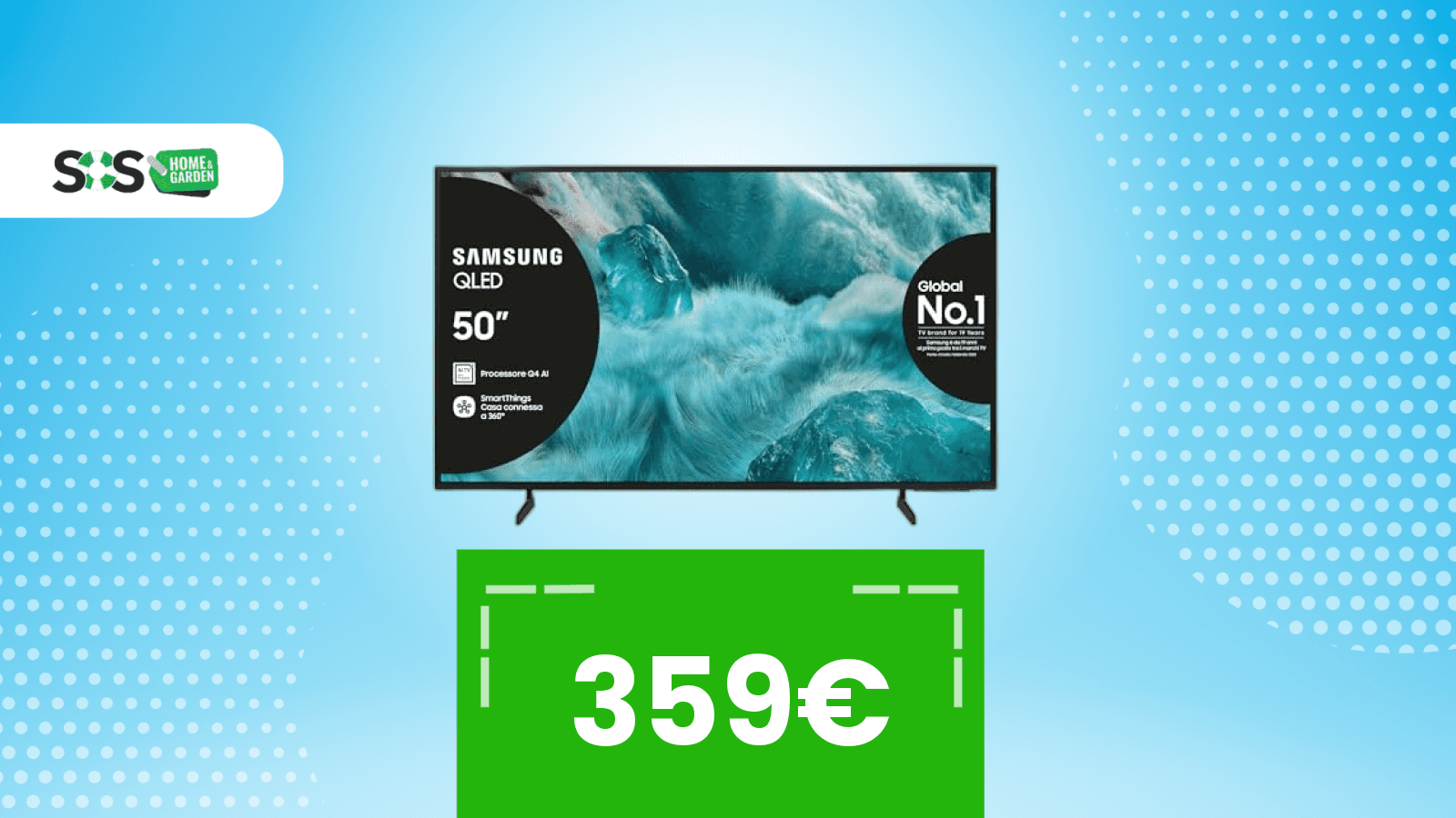 Immagine di Samsung QLED a 359€: la qualità che supera la taglia dello schermo