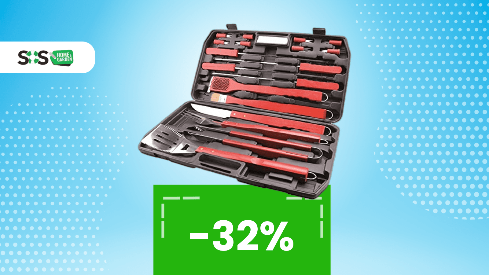 Immagine di Il barbecue ti aspetta: con questo set da 18 pezzi sei già pronto a grigliare
