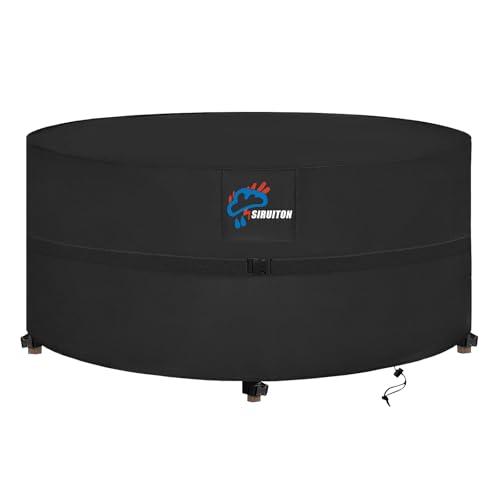 SIRUITON Copertura per mobili da giardino,185x122x74 cm,con aperture di ventilazione,impermeabile,antivento,resistente ai raggi UV,antistrappo,420D Oxford,copertura per