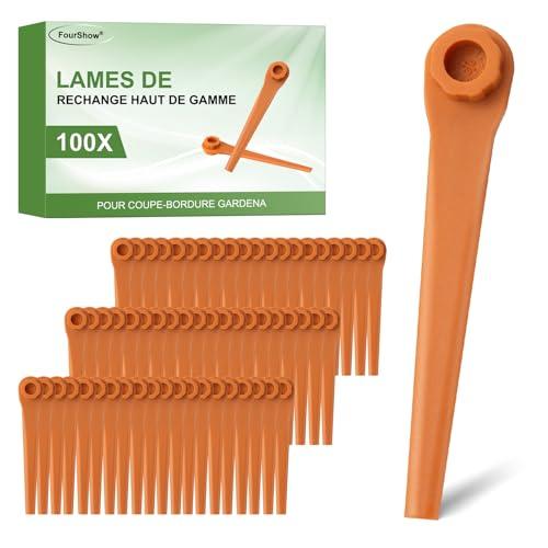 FourShow PA6 RotorCut compatibili con Il tagliabordi Gardena, Lama in plastica per Gardena tagliabordi Senza Fili