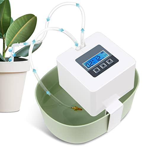 Landrip Irrigazione Automatica per Vasi, Impianto di irrigazione Balcone terrazzo, Sistema di Irrigazione Automatica, Ideale per Le Vacanze (Verde)