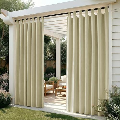 Deconovo Tende da Sole per Esterno – Tenda Oscurante Termica e Idrorepellente per Gazebo, Balcone, Patio e Soggiorno, 2 Pezzi